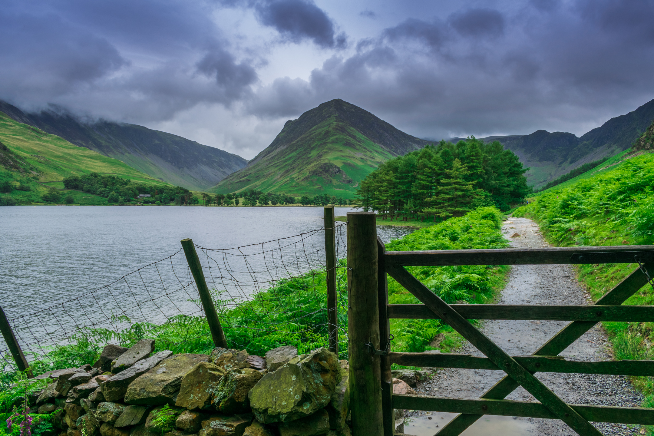 Buttermere, Lake District and Fleetwith Pike.